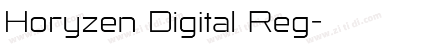 Horyzen Digital Reg字体转换